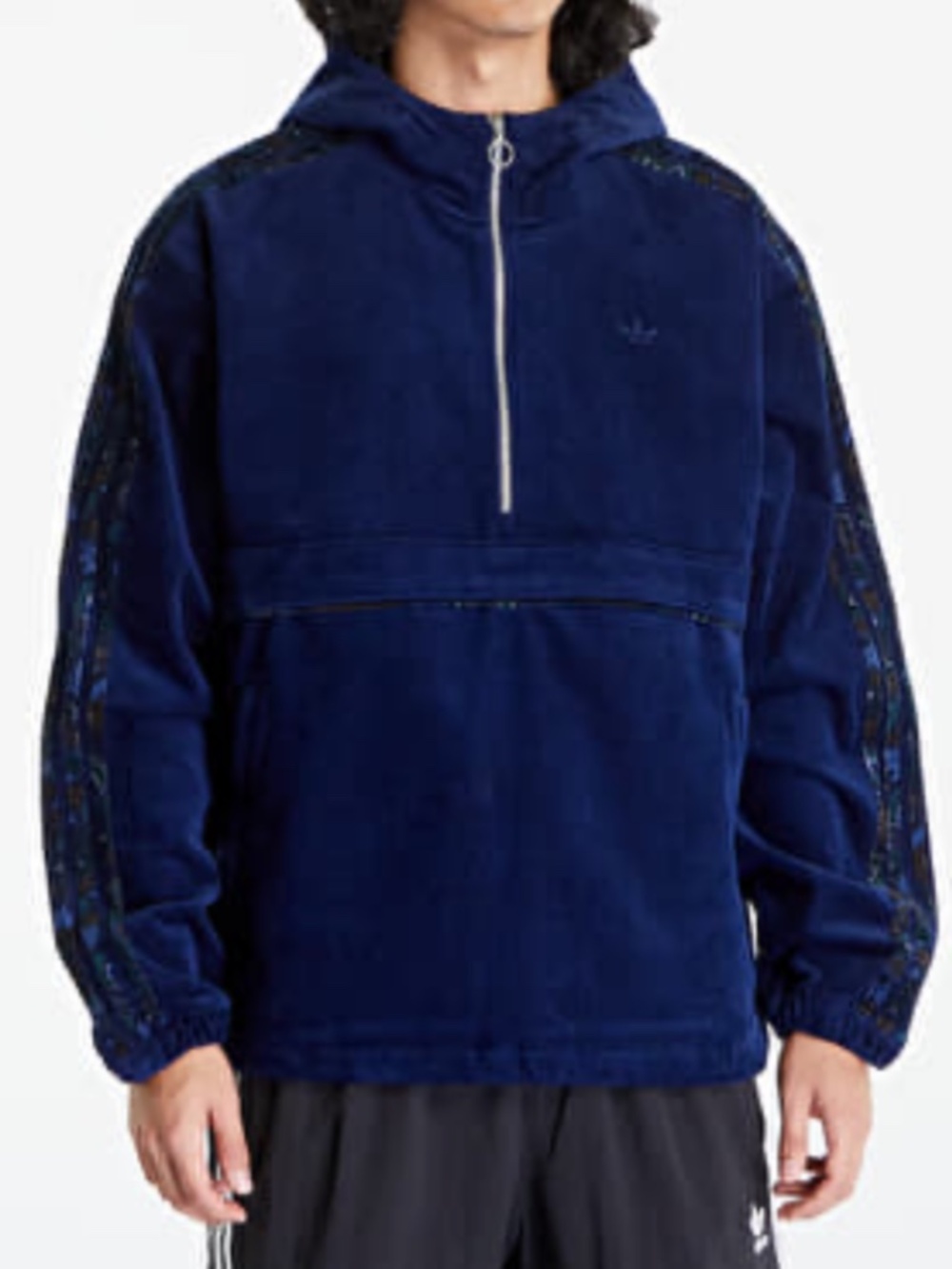 Adidas Originals Hoodie Mens Blue 1/2 Zip XL